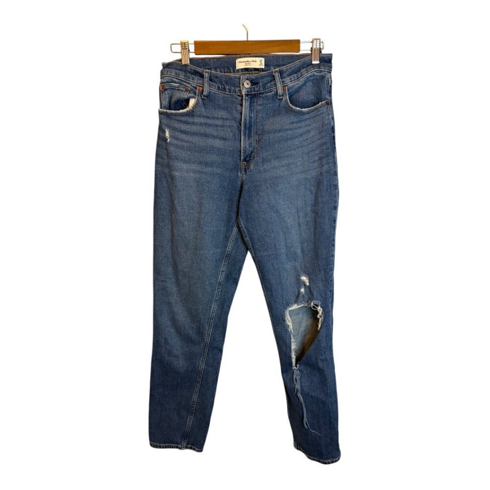 Abercrombie and Fitch Jeans Women's Size 27/4  Tall The Mom High Rise Distressed